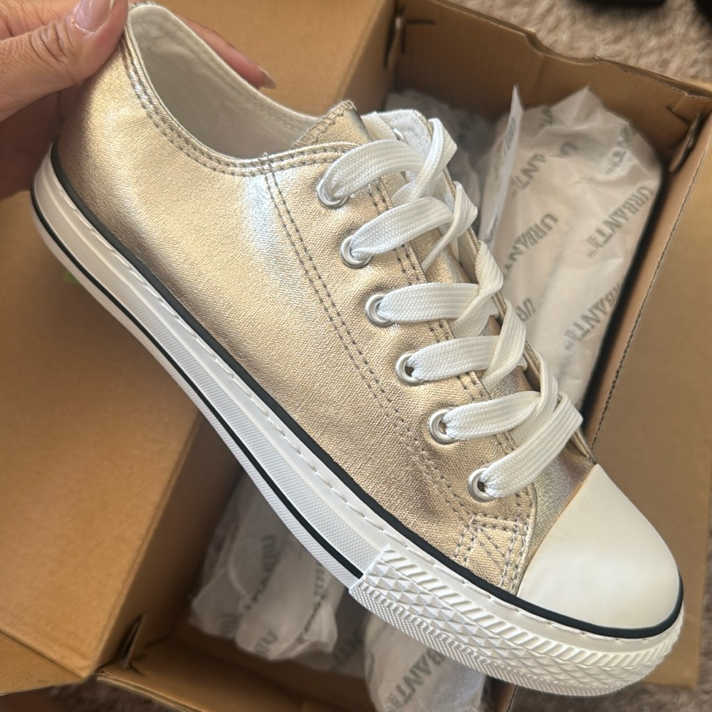 Brand New Gold Converse Like Shoes!